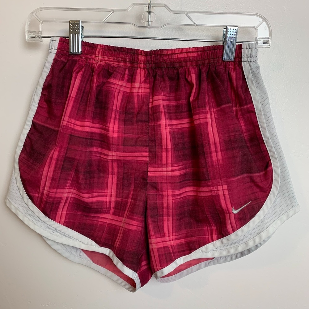 Nike Red & Pink Dri-Fit Lined Running Shorts
